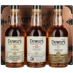 Dewar's Variety Collection 40% Vol. 3x0,2l Geschenkbox - Entdecken Sie die exquisite Dewar's Variety Collection mit drei verschiedenen Whiskys in einer eleganten Geschenkbox. Perfekt für Genießer, die die Vielfalt schottischer Whiskys erleben möchten.