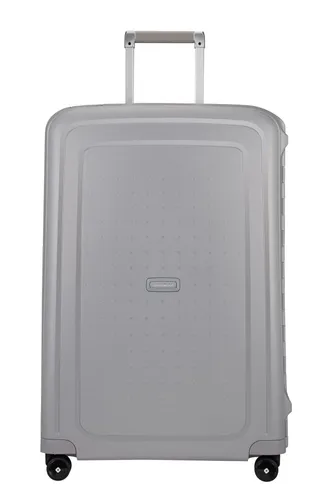 Samsonite S'Cure Spinner L - 75 cm Koffer in Silber - Handgepäck mit 102 L für zweiwöchige Reisen, ausgestattet mit einem 3-Punkt-Schließsystem und integrierter TSA-Funktion für sicheres Reisen.