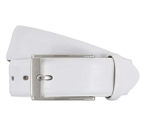 LLOYD Leder-Gürtel Weiß 105 cm - Herren-Gürtel aus hochwertigem Leder, mit eleganter Dornschließe und fünf gestanzten Löchern für eine individuelle Anpassung. Ideal für jeden Anlass!