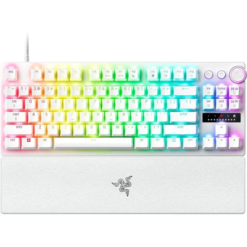 Razer Huntsman V3 Pro Tenkeyless - E-Sports PC-Keyboard mit Snap Tap und Rapid Trigger - Tastatur für FPS-Profis mit anpassbarem Auslösepunkt und robusten PBT-Tasten für blitzschnelle, präzise Eingaben. Ideal für Gamer, die ihre Reaktionszeit verbessern möchten.