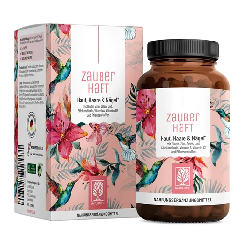 Haar Vitamine - Hochdosiertes Silizium & Biotin für gesunde Haare - Siliziumpräparate: 120 vegane Kapseln mit 451mg hochdosiertem Silizium, Biotin, Zink und Selen für starke Haare, Haut und Nägel - nachhaltig in Deutschland hergestellt.