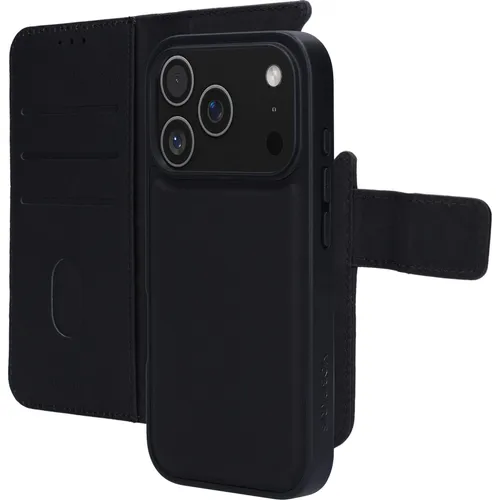 Mobiparts Leather 2 in 1 Wallet Case Apple iPhone 17 Pro Black (Apple iPhone 17 Pro) (MP-130619)
