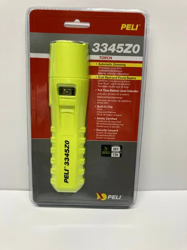 Peli Light 3345Z0 LED Feuerwehr Einsatzlampe – ATEX Zone 0 - Taschenlampen für den Einsatz in explosionsgefährdeten Bereichen, robust und zuverlässig für Feuerwehr und Rettungsdienste.