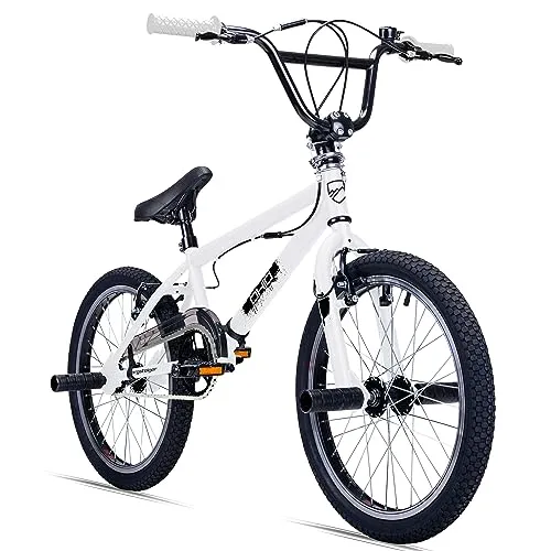 Bergsteiger BMX-Rad Ohio 20 Zoll mit 360° Rotor-System - Kinderfahrrad mit Freestyle-Design, ideal für Tricks und Abenteuer. Ausgestattet mit einem robusten Stahlrahmen und rutschfesten Pedalen für sicheres Fahren.