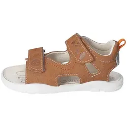 Ricosta Leder-Barfußschuhe in Hellbraun, Größe 33 - Hochwertige Leder-Barfußschuhe von Ricosta in Hellbraun, Größe 33. Ideal für Kinder mit offenem Zehenbereich, rutschhemmender Sohle und praktischem Klettverschluss für einfaches Anziehen.