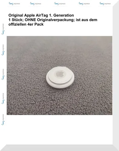 Apple AirTag Bluetooth-Tracker - IP67 Schutz, spielend leicht verlorene Gegenstände finden, ideal für Schlüssel und Brieftasche