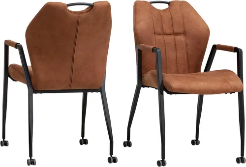 OMG Design Armlehnstuhl Point (Set, 1 St), Esszimmerstuhl mit Rollen, Bürostuhl