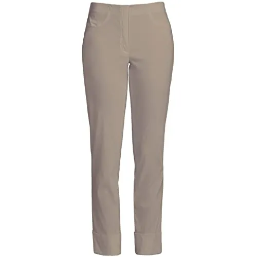 Robell Style BELLA09-7/8 Stoffhose Damen - High Waist Power Stretch Hose mit Gesäßtaschen - Die Bella 09 kombiniert modernen High-Waist-Schnitt mit gerader Passform. Aus hochwertigem Bengaline Powerstretch, ideal für Alltag und Büro. Bequemer elastischer Bund sorgt für perfekten Sitz und hohen Komfort.
