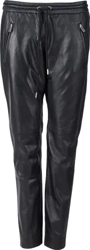JCC Damen Lederhose 3102153 in Schwarz, Größe 52 - Sonstige Hosen aus feinem Lamm-Nappaleder mit elastischem Bund für hohen Tragekomfort und stilvolles Design.