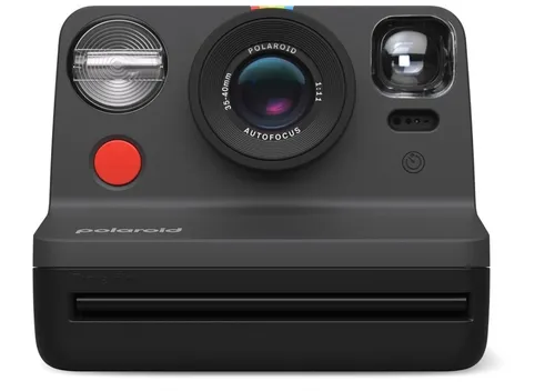 Polaroid Now Gen2 Kamera Schwarz - Sofortbildkamera mit Autofokus, Doppelbelichtung und benutzerfreundlichem Blitzsystem für kreative Momente