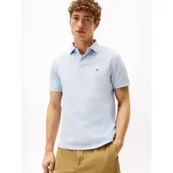 Tommy Hilfiger Herren Poloshirt Kurzarm 1985 Regular Fit, Blau (Breezy Blue), L - Poloshirt für Herren aus 96% Bio-Baumwolle, bietet hohen Tragekomfort und optimale Passform. Ideal für smart-casual Outfits und als Geschenk.