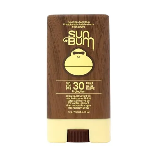 Sun Bum Original SPF 30 Sonnenschutz-Stick fürs Gesicht – Breitband, wasserfester Sonnenschutz mit Vitamin E – Vegan & Cruelty Free – Hawaii Act 104 konform – Ohne Oxybenzon & Octinoxat – 13 g