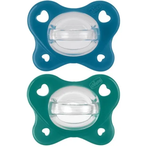 Succhietto Azzurro 16-36M Dual Soft Chicco 2 Pezzi