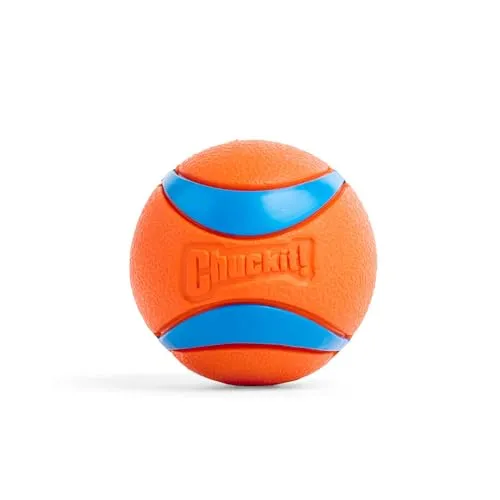 Chuckit Ultra Ball Medium - Robuster Jagdball für Hunde, schwimmt auf Wasseroberfläche und fördert die Bindung beim Spielen