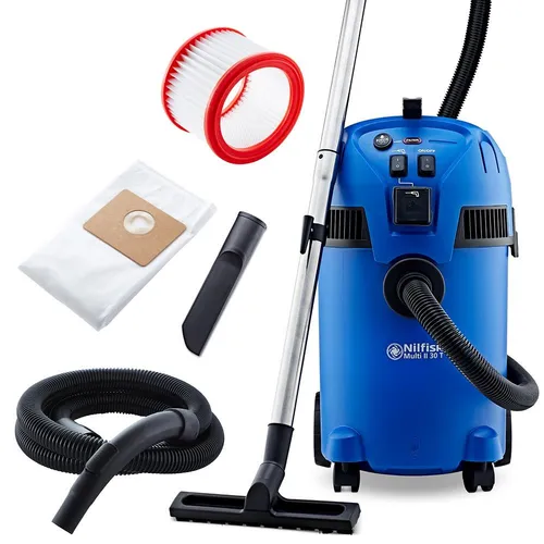 Nilfisk Multi II 30L T - Nass- und Trockensauger mit 1400 W, beutellos und ideal für Haus, Garten und Auto