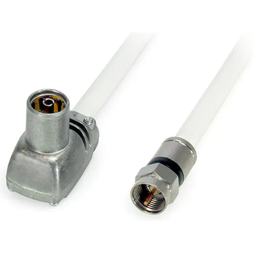 Televes F-Kompressionsstecker FS-KKW 2030 - 3 m Koaxialkabel für Antenne/TV - Sat-Montagezubehör mit 3 m Kabellänge, ideal für stabile Verbindungen und optimale Signalqualität.