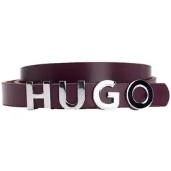 HUGO Ledergürtel Zula Leather Belt 1,5 cm aus echtem Rindsleder lila W85
