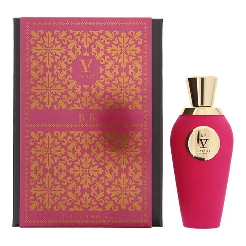 V Canto B.B. Extrait de Parfum 100 ml - Unisex Duft mit intensiven Zitrusnoten und verführerischen Gewürzen, inspiriert von dem Künstler Basinio Basini. Ein modernes olfaktorisches Erlebnis, das die Sinne berauscht und die eigene Verführungskraft unterstreicht.