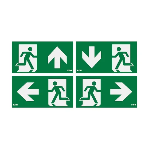 Ceag Notlichtsysteme Piktogramm-Set FT2-4I - Sicherheits- & Alarmtechnik, zuverlässige Orientierung mit Rettungsweg-Piktogrammen für schnelle Evakuierung und Sicherheit im Notfall
