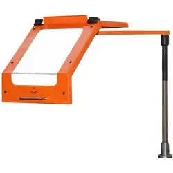 ELMAG Universal-Späneschutz für Drehstahlhalter - 89600 - Kompakter Universal-Späneschutz für Drehmaschinen bis 300 mm. Mit beweglicher und kippbarer Schutzabdeckung für einfache Montage am Bettschlitten. Hergestellt aus robustem Polykarbonat Sicherheitsglas.
