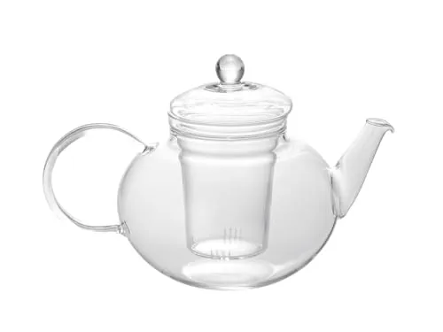 Trendglas Jena Teekanne Miko (1,2 Liter) - Teekocher aus hochwertigem Borosilikatglas, bruchfest und temperaturbeständig. Ideal für Teeliebhaber, die Wert auf Qualität und Design legen.
