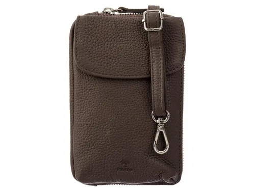 Prato Umhängetasche LM AJ08 Asif Rindleder geprägt Handy Umhängetasche (ein Stück, 1-tlg., ca. B/H/T 11/18/2 cm), Modern