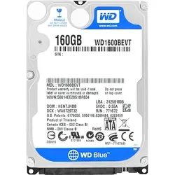 WD 160GB WD1600BEVT Festplatte - 2,5" SATA II Festplatte mit 160 GB, 5400 RPM und 8 MB Cache – ideal für Laptops und externe Speicherlösungen.