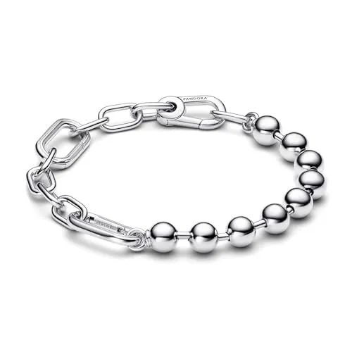 PANDORA ME Metallperlen & Gliederkettenarmband aus Sterling Silber, Kompatibel ME, Größe: 20cm, 592793C00-4