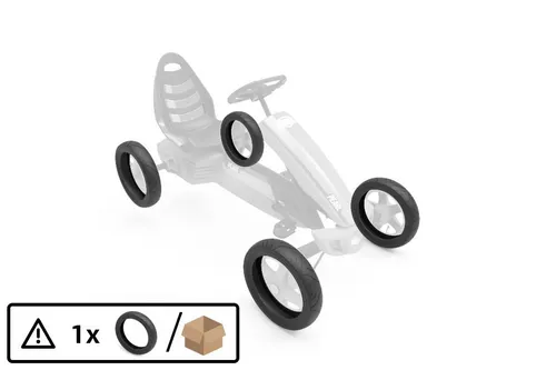 BERG Ersatzteile Reifen Rally 12 x 2.50-9 slick - Tretfahrzeuge – Hochwertige Slick-Reifen für das BERG Rally-Modell, ideal für optimale Bodenhaftung und Fahrvergnügen.