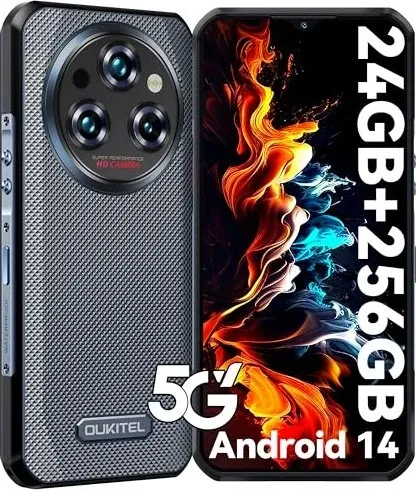 Oukitel WP35 8 GB/256 GB Gray - Handy mit 6,6" IPS-Display, 11000 mAh Akku und wasserdichtem Design nach IP68/IP69K - ideal für Abenteuer und Outdoor-Aktivitäten.