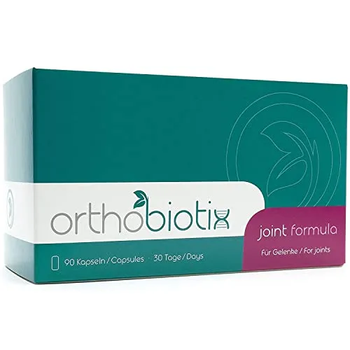 Orthobiotix Joint Formula - Hochdosierte Gelenkunterstützung mit Glucosamin & Chondroitin - Chondroitin & Glukosamine Kombinationen, unterstützt die Gelenkgesundheit mit 1100 mg Glucosamin und 350 mg Chondroitin pro Tagesdosis für optimale Beweglichkeit.