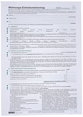 25X BRUNNEN Mietvertrag Einheitsmietvertrag