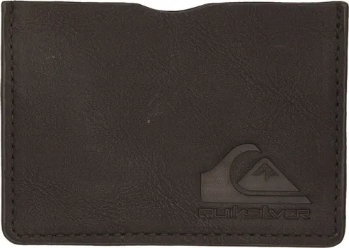 Quiksilver Brackman Card Brieftasche Braun für Herren - Praktisches Kartenetui aus robustem Polyurethan mit mehreren Fächern für Karten. Das bedruckte Futter und das prägnante Quiksilver-Branding machen es zum stilvollen Begleiter. Ideal für den täglichen Einsatz.
