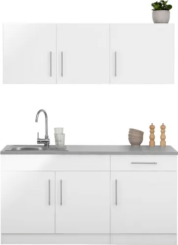 wiho Küchen Pantryküche Cali, ohne E-Geräte, Breite 160 cm