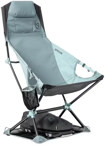 Nemo Satellite Reclining Camp Chair Faltstuhl, Arctic/Aquifer - Genießen Sie höchsten Sitzkomfort mit dem Nemo Satellite? Faltstuhl. Ideal für Outdoor-Aktivitäten, lässt sich der Stuhl mühelos verstellen und bietet optimale Entspannung bei Festivals, am Strand oder im Park.