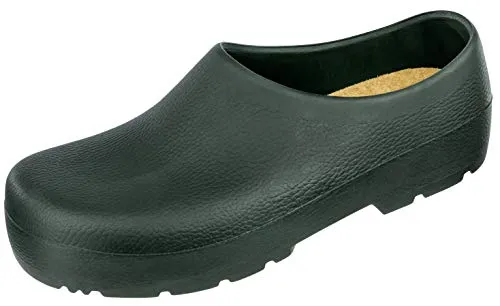 Albatros 550250 Gartenclog PURCEL PROFI - grün/natur, Größe 36 - Clogs aus hochwertigem Polyurethan, leicht, wasserfest und schmutzabweisend. Anatomisch geformtes Kork-Fußbett mit langlebigem Leder-Bezug für optimalen Tragekomfort.