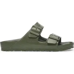 Birkenstock Pantoletten "Arizona" in Khaki - 37 - Pantoletten mit ergonomisch geformter Decksohle für optimalen Komfort und rutschhemmender Laufsohle, ideal für den Alltag.