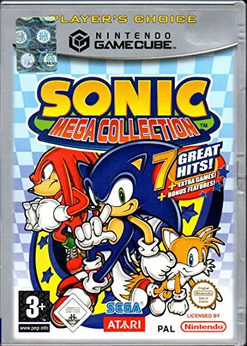 Sonic Mega Collection (Player's Choice) - GameCube Spiele mit einer umfangreichen Sammlung klassischer Sonic-Spiele, ideal für Nostalgiefans und Spieler, die die Abenteuer von Sonic erleben möchten.