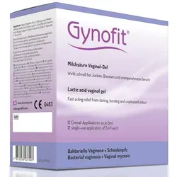 Gynofit Milchsäure Gel 12x5ml - Milchsäure Gel zur Linderung von Anzeichen bakterieller Vaginose, unterstützt die Wiederherstellung des natürlichen vaginalen Gleichgewichts.