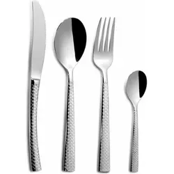 Comas 24 Stück Model Hidraulic 18% 3Mm. X 1 Pack - Hochwertiges Besteck-Set mit 24 Teilen, ideal für festliche Anlässe und den täglichen Gebrauch. Robuste Qualität und elegantes Design für jeden Tisch.