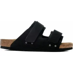 Birkenstock Uji Vl Normal - 41 EU Sandalen - Schwarze Leder-Sandalen für Herren in Größe 41, mit bequemen Schaumstoff-Innensohlen für optimalen Tragekomfort.