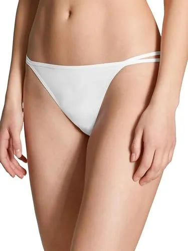 CALIDA Eco Sense Tanga-Slip Damen, schnelltrocknend und geruchshemmend Weiss 48-50