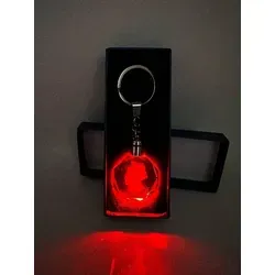 Stelby Schlüsselanhänger Deutschland Landkarte Schlüsselanhänger LED Multicolor mit Geschenkbox bunt