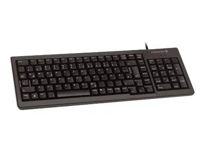 CHERRY TAS G84-5200LCMDE-2 - Kompakte Tastatur mit PS2/USB-Anschluss - Tastaturen, kompakte Bauweise und komfortable Bedienung für effizientes Arbeiten im Büro oder Home Office.