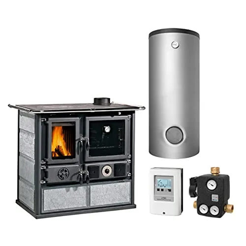 La Nordica KS1419 Termorosa DSA - Wasserführender Küchenofen Komplett-Set - Haushaltsgroßgeräte: Hochwertiger Küchenofen mit 15,5 kW Nennleistung, ideal für effiziente Wärmeversorgung und gemütliches Kochen.