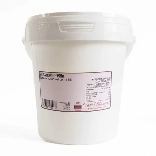 Cake Masters Glukosesirup 43° - 1kg Glukose Glucose Sirup Zucker Bonbon Vegan