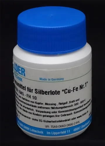 100g Flussmittel für Silberlote Felder CuFe Nr.1 Stahl Edelstahl Kupfer Messing