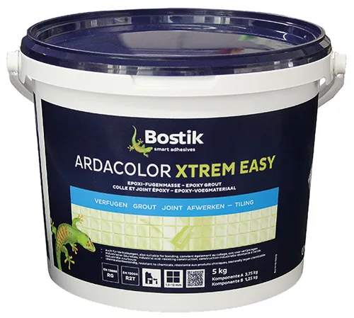 Bostik Ardacolor Xtrem Easy Epoxidharz Fugenmasse - altweiß 5 kg - Mörtel, Putz, Zement & Gips - Hochbeständige Epoxidharz Fugenmasse für langlebige, wasserfeste Fugen in Fliesen und Wänden.