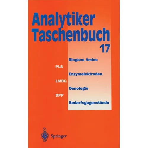 Springer Analytiker-Taschenbuch (Klaus Danzer, Walter Huber, Georg Schwedt, Rudolf Galensa, A. M. Bahadir, Michael Linscheid, Günter Tölg, Wilhelm Fresenius, Rolf Borsdorf, 2014) (55561541)