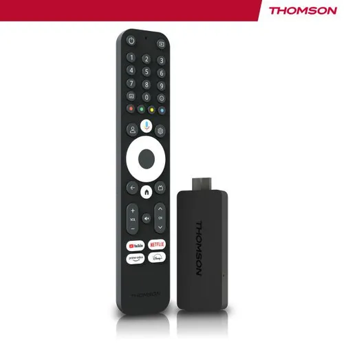 Thomson 145 HDMI 4K Ultra HD Android Media Player - 4K Ultra HD Media Player mit Android-Betriebssystem, unterstützt HDR10 und Dolby Atmos für ein beeindruckendes Seherlebnis.